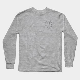 Six-Eyed Smiley Face, Front and Back Long Sleeve T-Shirt